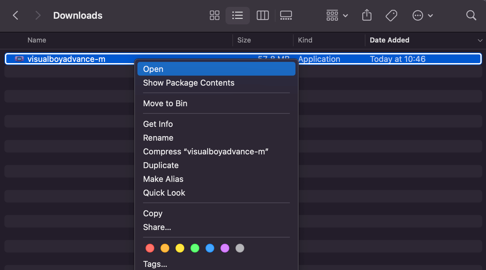 Installing VisualBoyAdvance (GBA Emulator) on Mac OS