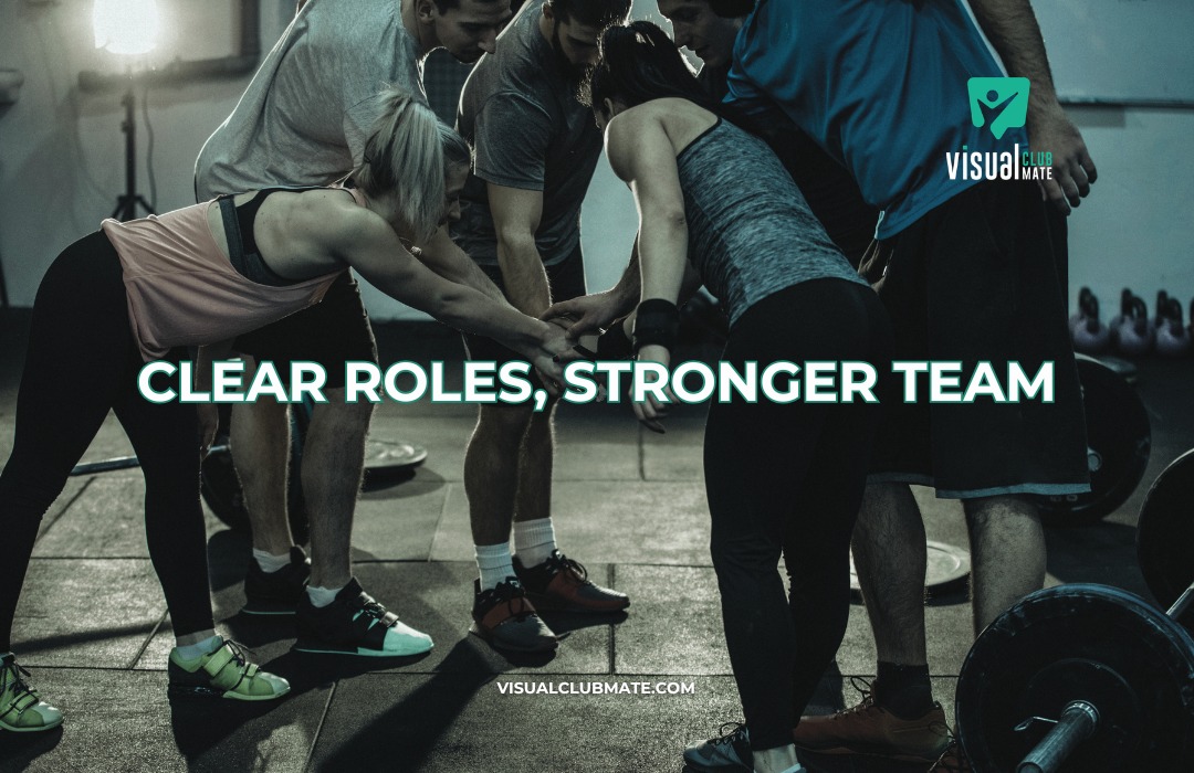 Club staff working together as a team, representing clear club staff roles, stronger team coordination, and better support as a club grows.