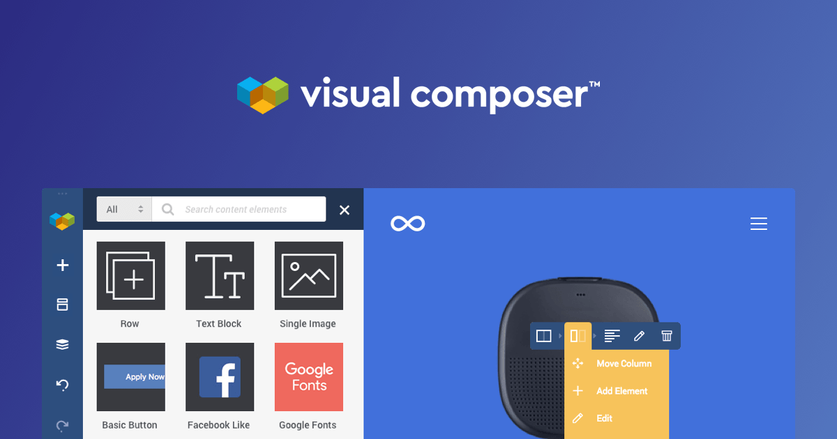 Cara Membangun Website Wordpress Keren Dengan Oxygen Visual Website Builder Seperti yang Anda lihat dari tangkapan layar tema menggunakan Visual Composer plugin pembuat halaman.