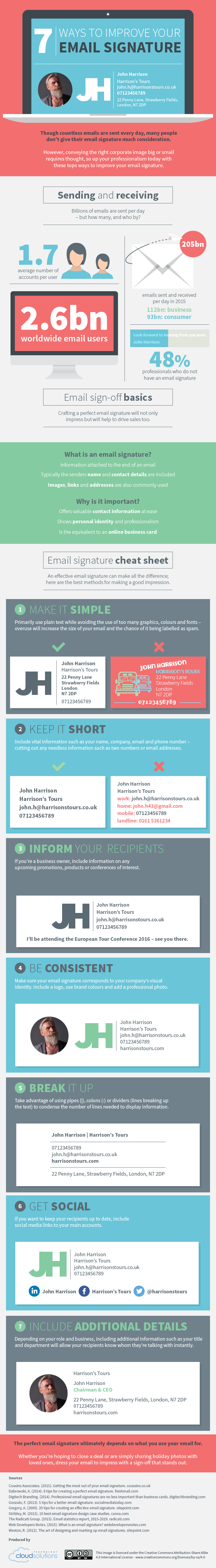 7 Ways to Improve Your Email Signature [Infographic] – Visual Contenting