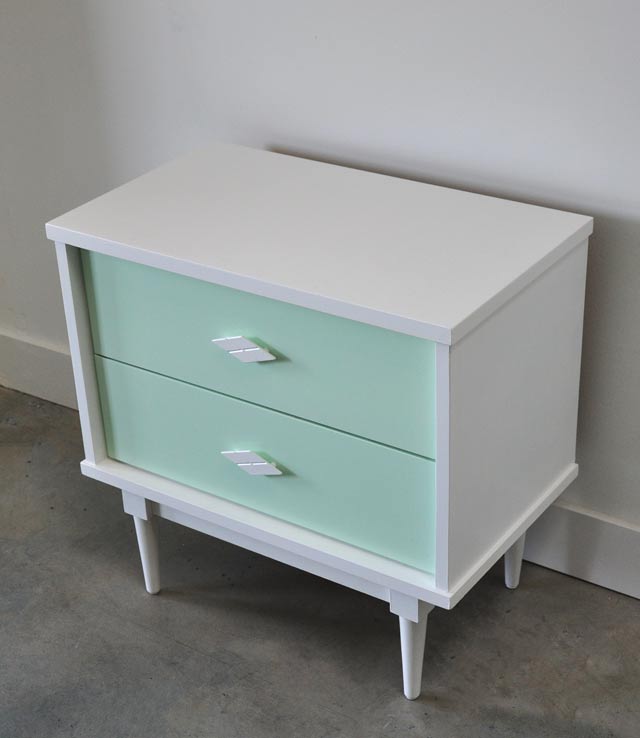 painted vintage furniture before and after