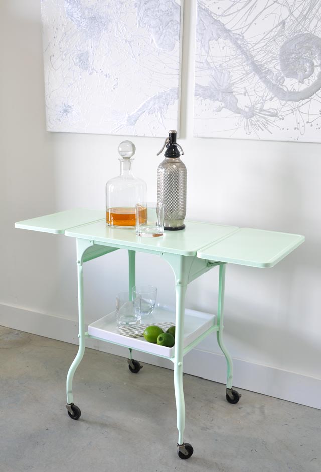 vintage typewriter table