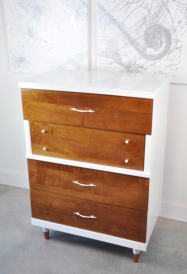 Vintage Dresser before and after