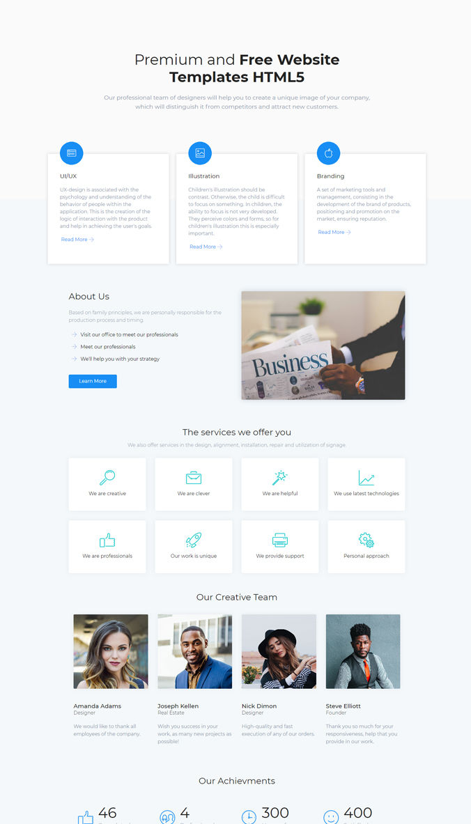 30 Best Mindblowing Free Website Design Templates List Try Now