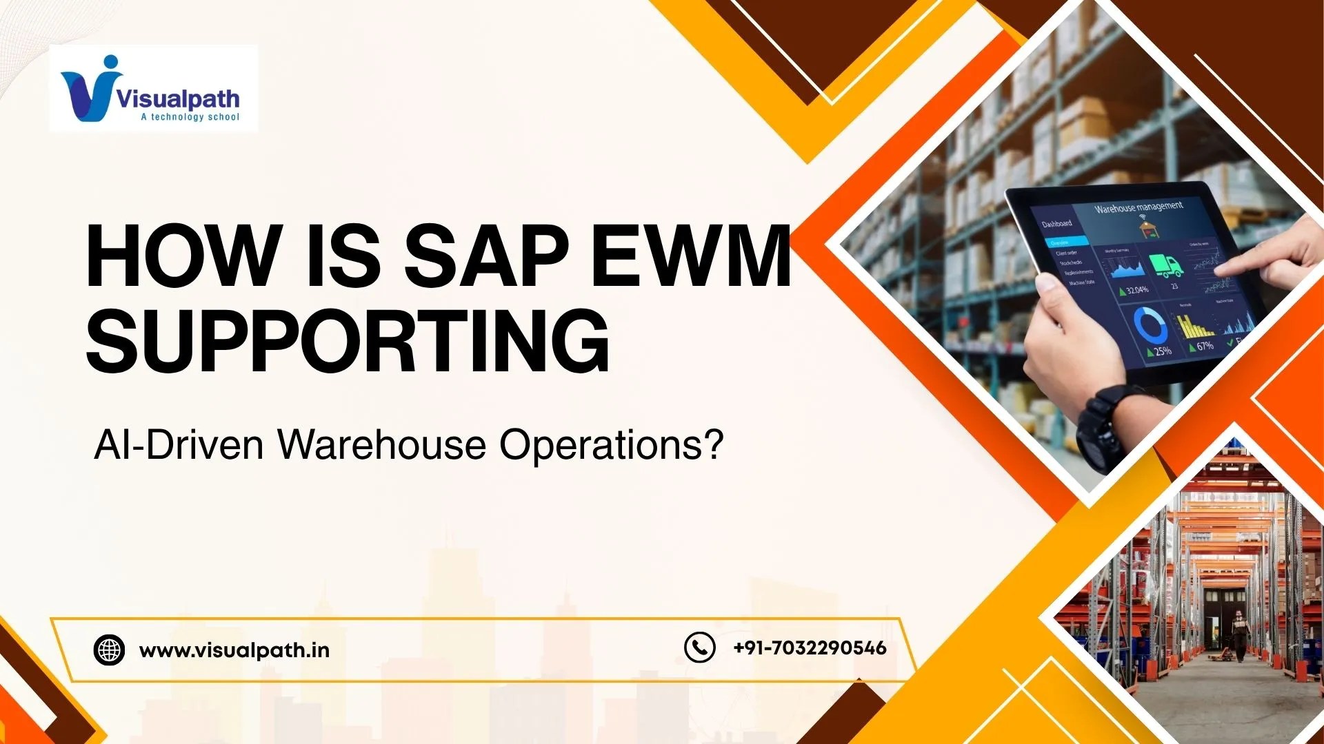 SAP EWM AI-driven warehouse operations dashboard showing real-time inventory tracking