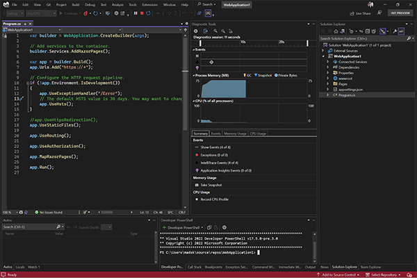 Visual Studio 2022 IDE - Programming Tool for Software Developers