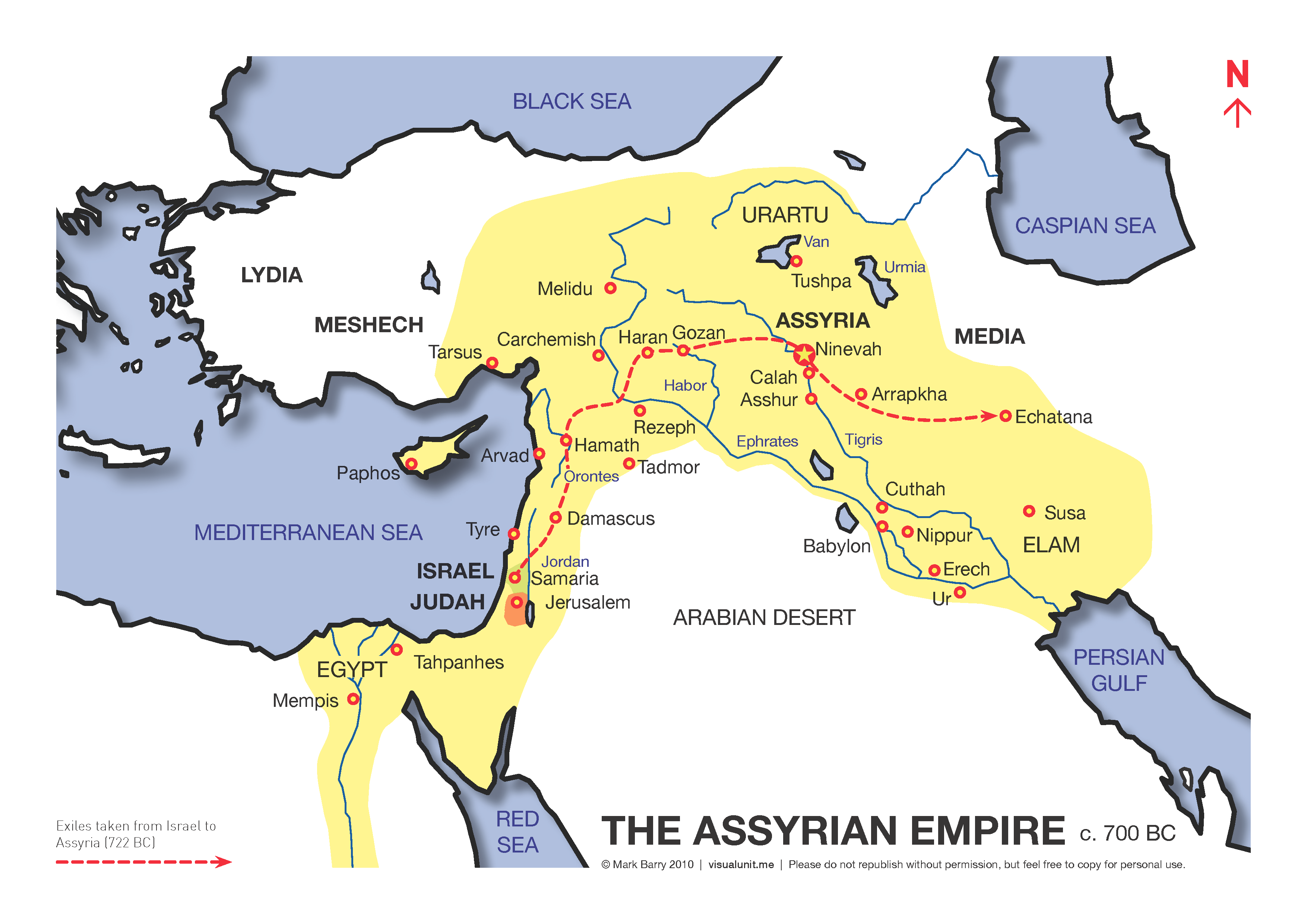 Ancient Assyria Map Brief History Of Assyrians Assyria Empire 