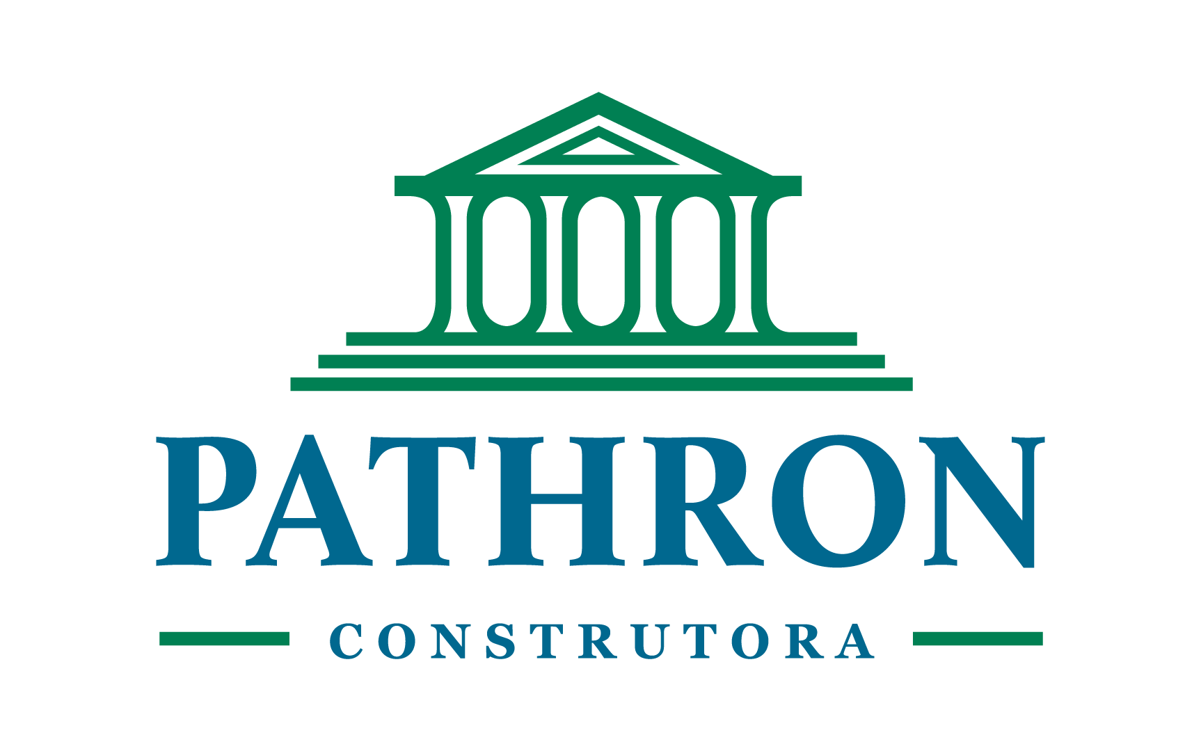 PATHRON CONSTRUTORA – Logotipo: Logotipos, projeto da Visualy Publicidade