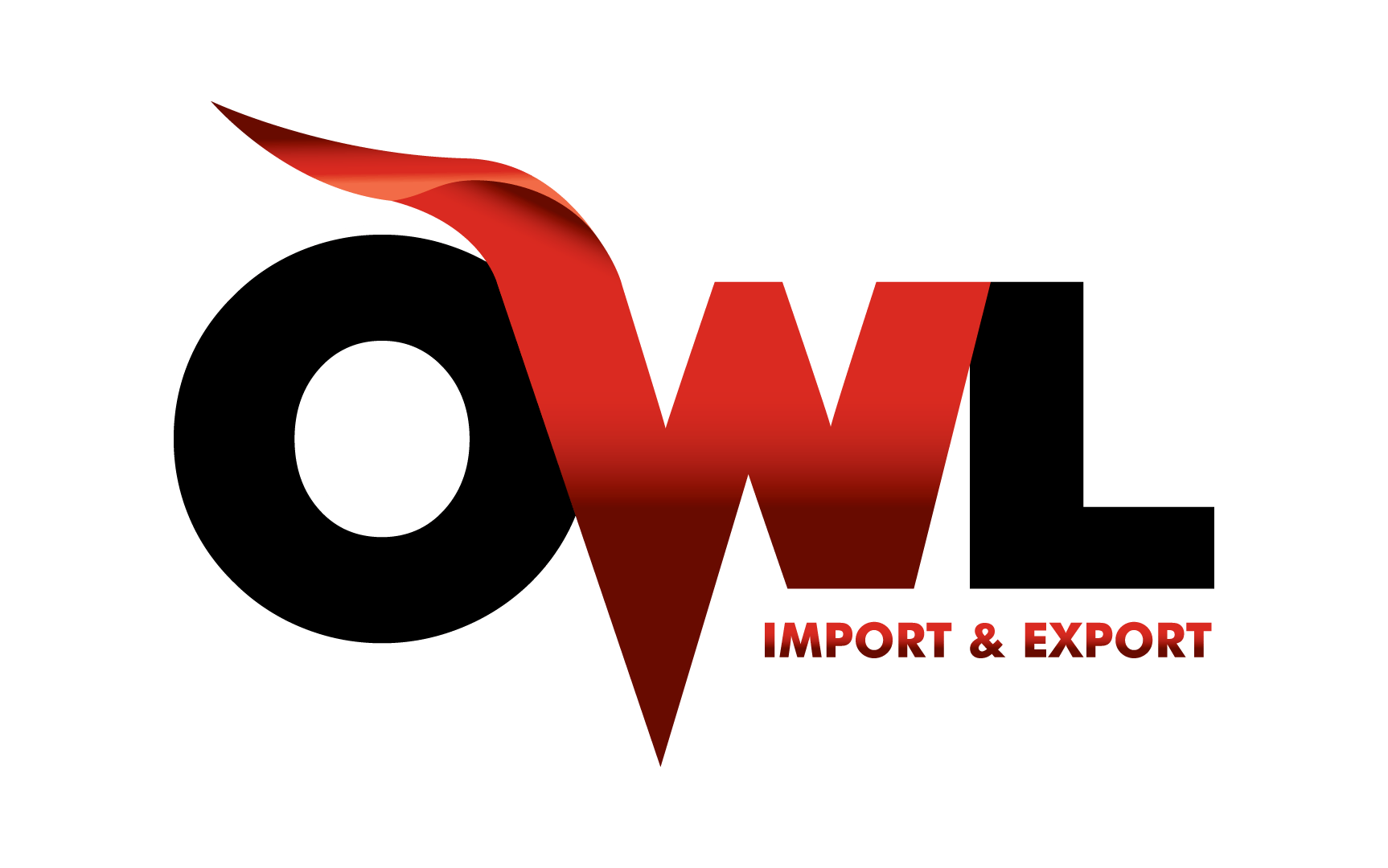 Logotipo OWL Import & Export, projeto da Visualy Publicidade