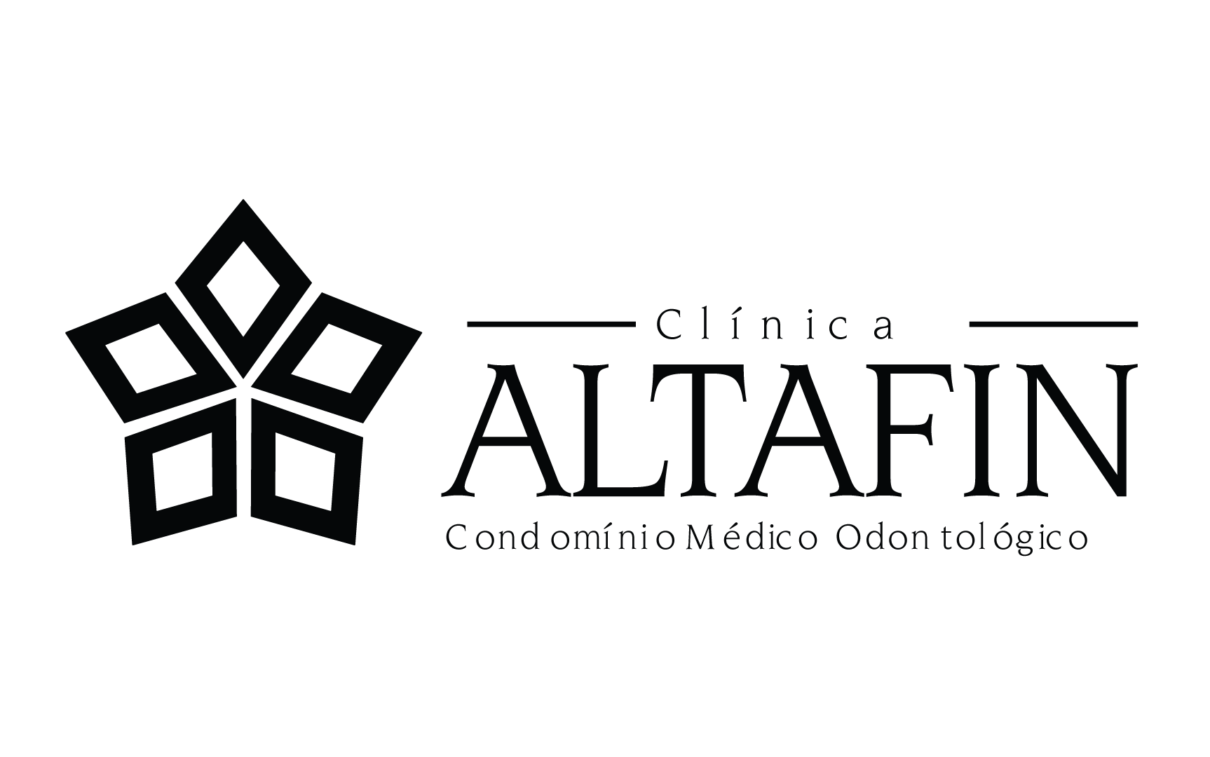 Clínica Altafin: Logotipos, projeto da Visualy Publicidade