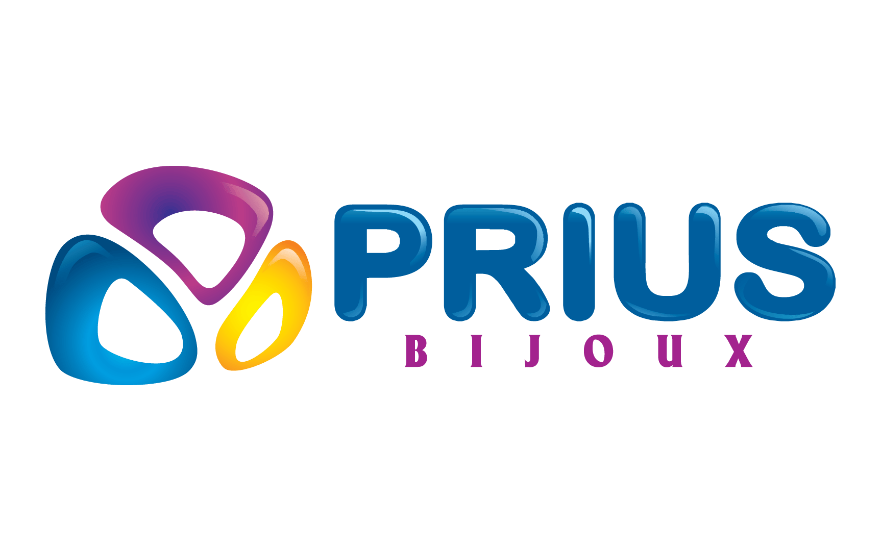 Prius Bijoux: Logotipos, projeto da Visualy Publicidade
