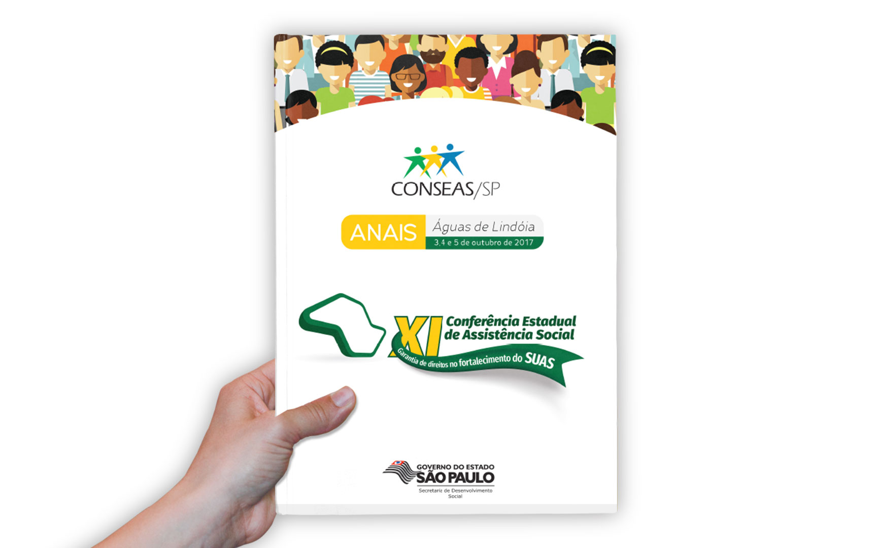 Caderno Conseas: Papelarias, projeto da Visualy Publicidade