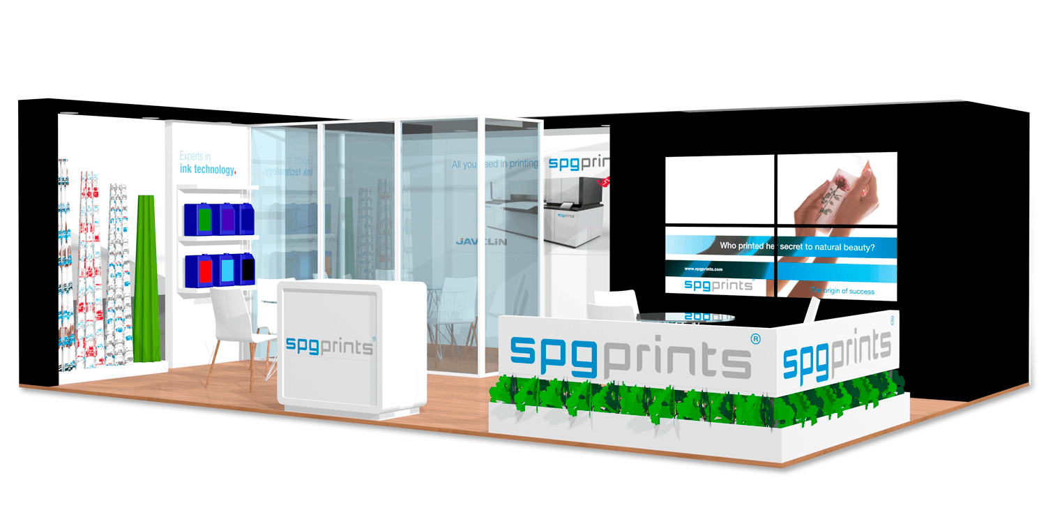 Stand SPGPrints: Mix de Comunicação, projeto da Visualy Publicidade