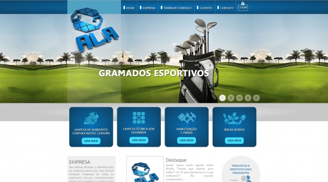 Ala Serviços – Site nº02: Sites e Aplicativos, projeto da Visualy Publicidade