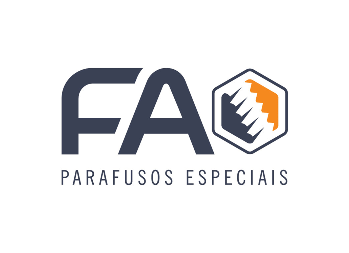 Logotipo FA Parafusos, projeto da Visualy Publicidade