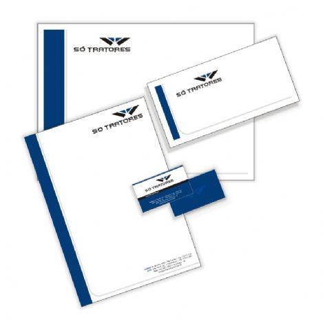 Papelaria – Só Tratores: Papelarias, projeto da Visualy Publicidade