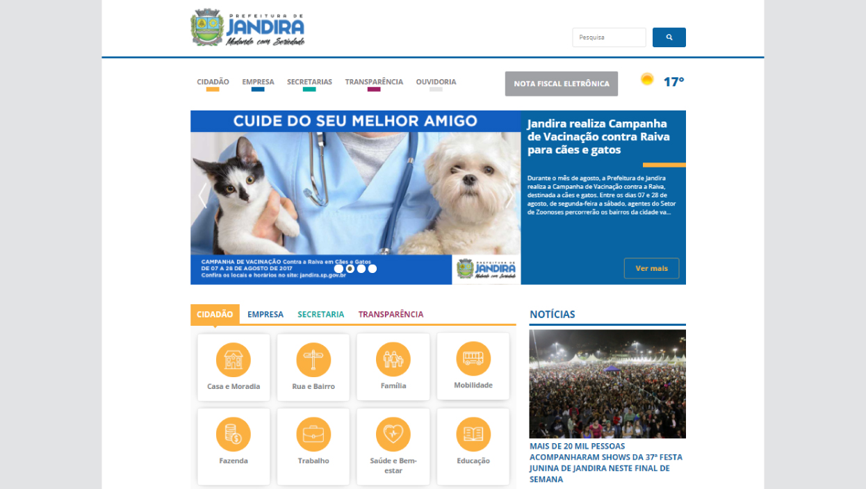 Anpec – Website Antigo: Sites e Aplicativos, projeto da Visualy Publicidade