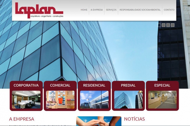Laplan: Sites e Aplicativos, projeto da Visualy Publicidade