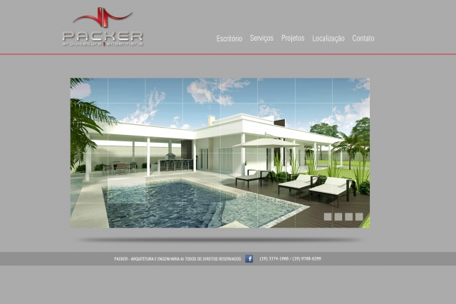 Packer – Website: Sites e Aplicativos, projeto da Visualy Publicidade