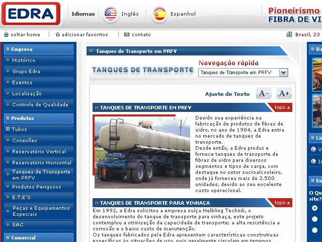 Edra – Website: Sites e Aplicativos, projeto da Visualy Publicidade