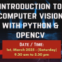 Introduction To Computer Vision With Python & Opencv - Vellore ...