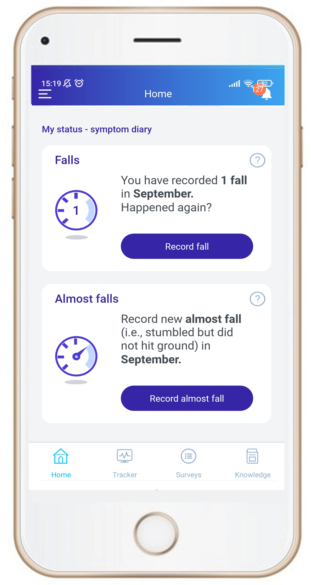 CMT&Me App - Falls Tracker