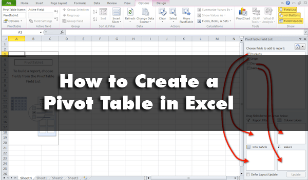 Excel Pivot Table Tutorial