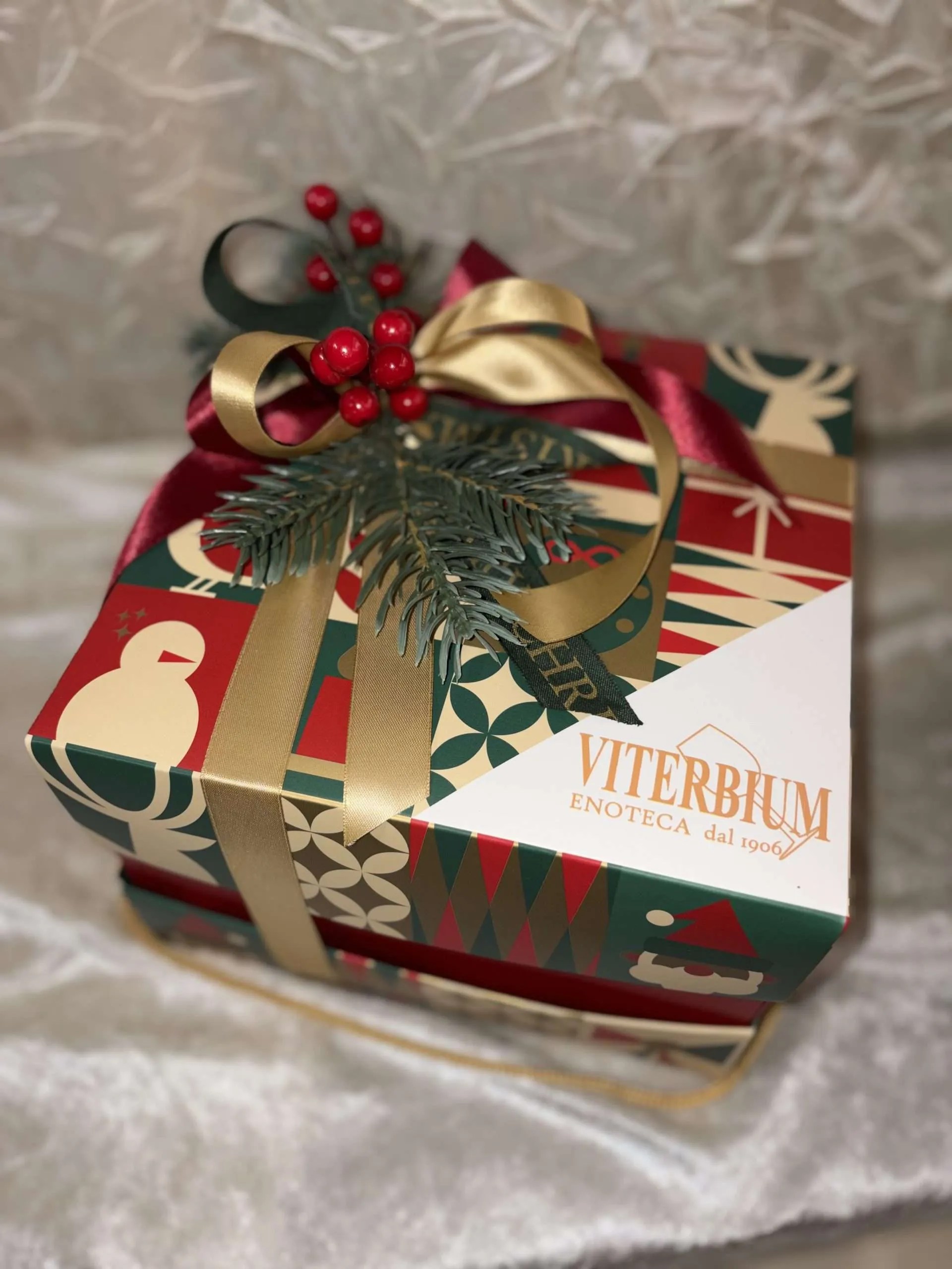 Box Regalo Panettone Classico Fiasconaro da 1kg decorata - Viterbium