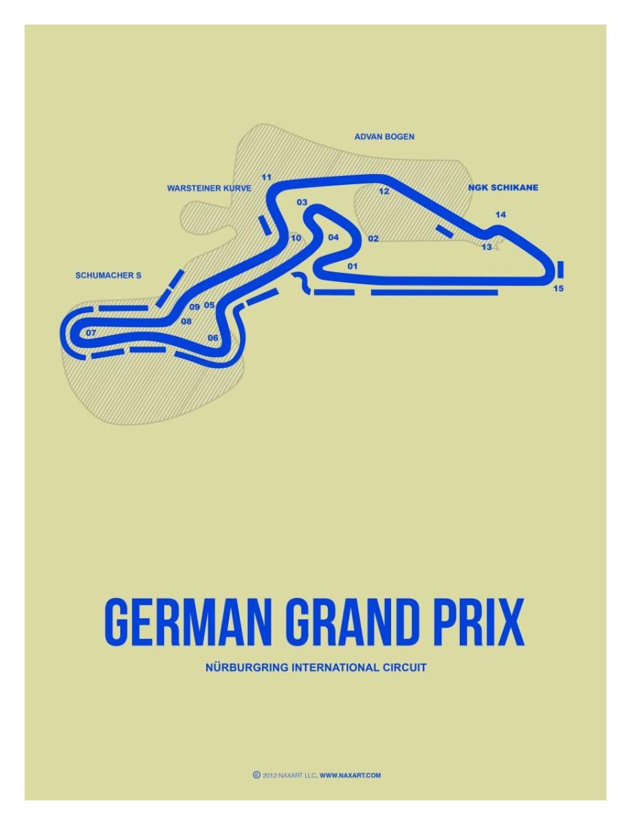 German Grand Prix 2 By Naxart Studio Canvas Print At