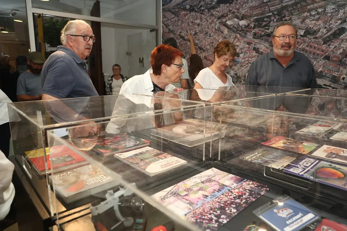 Una de les parts de l'exposició amb treballs de Guillem Urbà