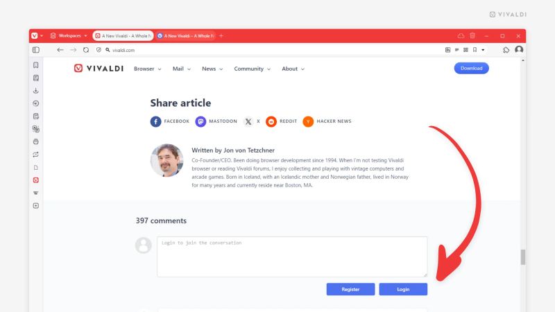 Tip 659 Contacts Vivaldi Browser - Dark Image Collection - Full HD Quality