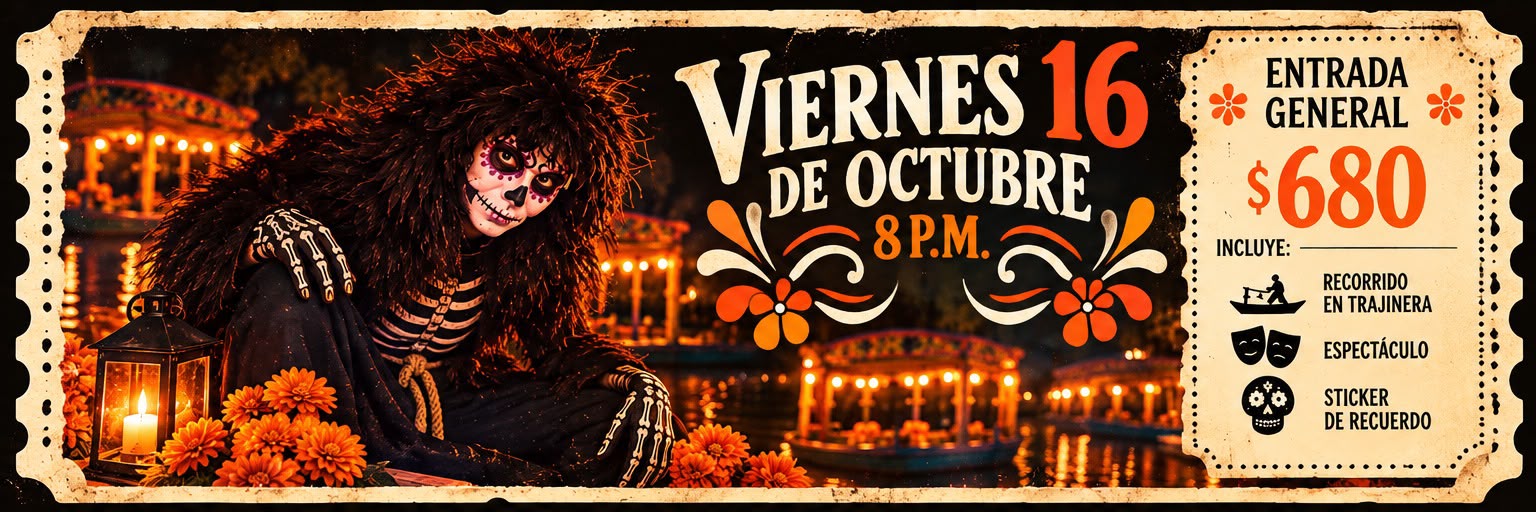 VIVA LEYENDAS XOCHIMILCO Viernes 16 de octubre 8:00 p.m.