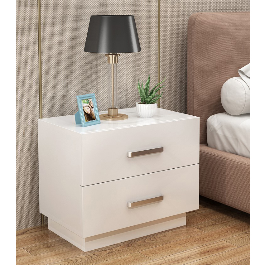 Jiangsu Factory Direct Modern Simple Design Cheap Price Small Size Mdf Wooden Bedside Table Night Stand Vivaninterio
