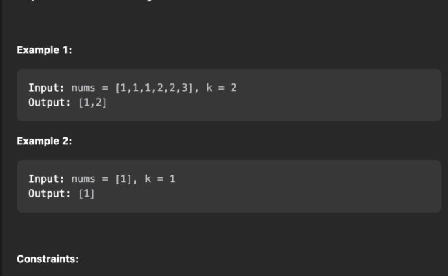 LeetCode 347: Top K Frequent Elements | Python - Vivek Shukla