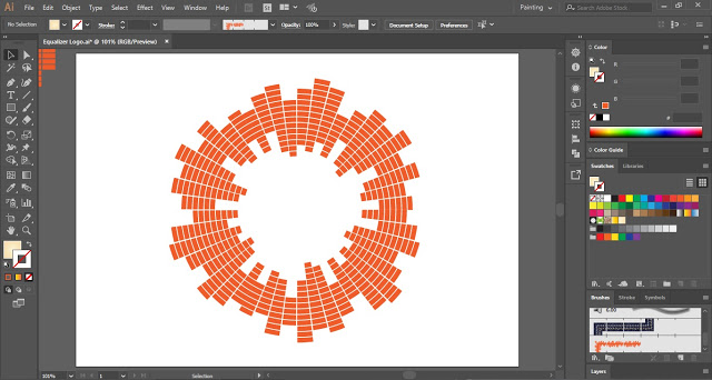 Equalizer Logo in Adobe Illustrator