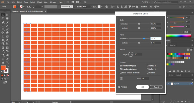 Equalizer Logo in Adobe Illustrator