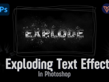 Exploding Text Effect In Photoshop Adobe Tutorial