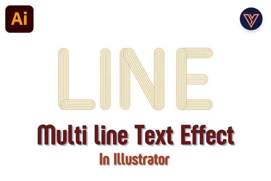 Multi line Text Effect in Adobe Illustrator - Adobe Tutorial