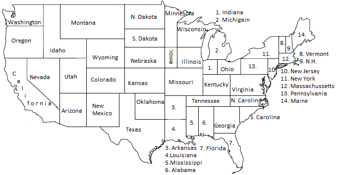 Borders Of The United States Vivid Maps US.