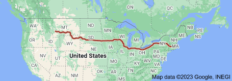 Road Trips Across The U S That You Ll Never Forget Vivid Maps Interstate 90 