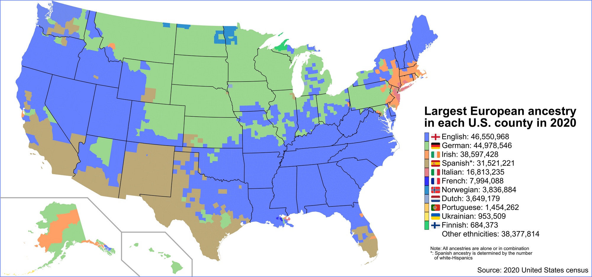 The Us According To Europeans Economic Map Historical Maps History Largest European Ancestry Group 