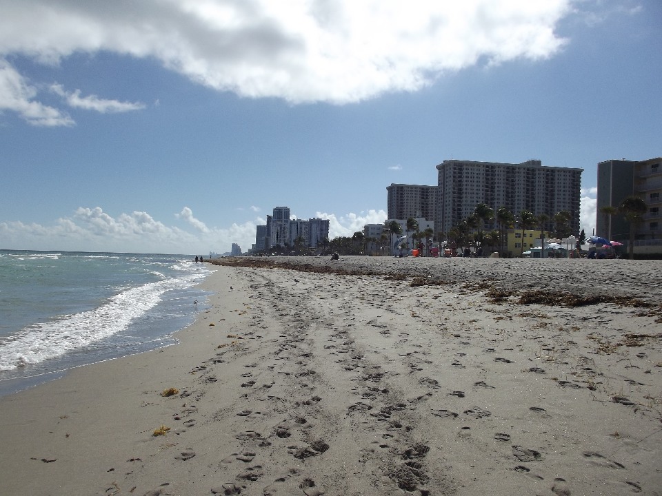 La playa Hollywood de Florida