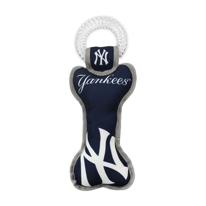 Juguete dental con diseño de los Yankees para perros