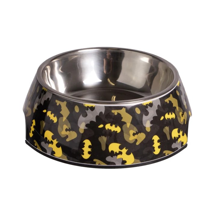 Plato mediano con diseño de Batman para perros