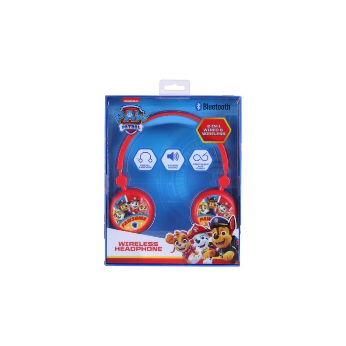 Audífonos bluetooth con diseño de Paw Patrol para niños
