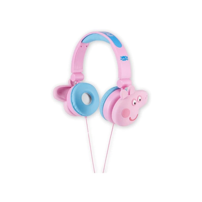 Audífonos on-ear alámbricos con diseño de Peppa Pig para niños