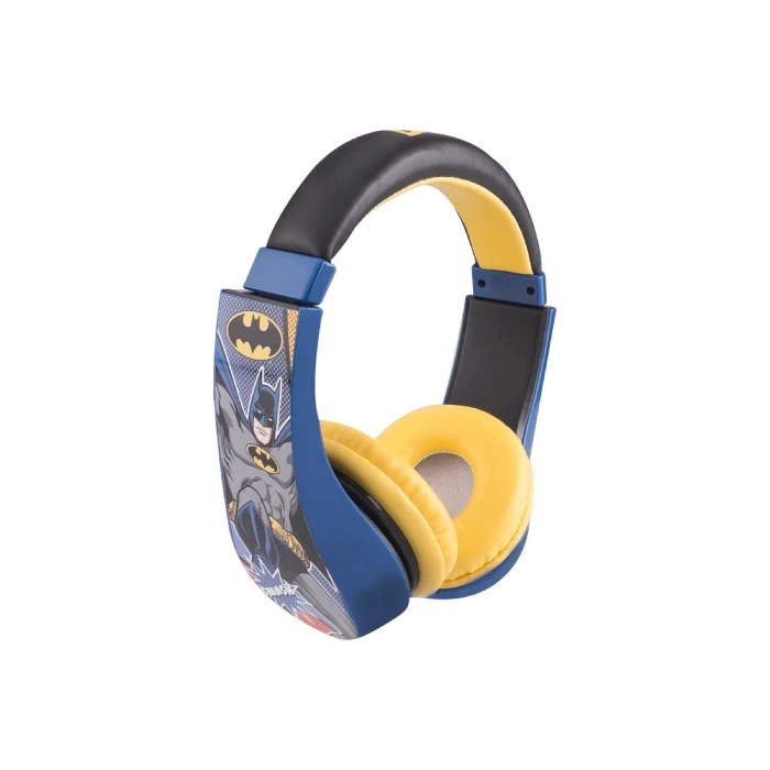 Audífonos on-ear alámbricos con diseño de Batman para niños