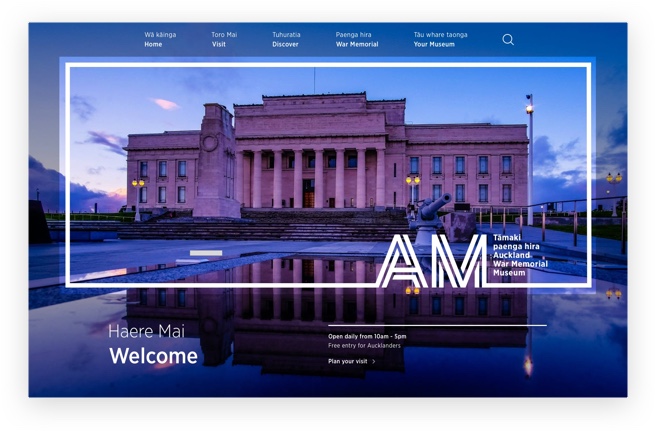 Homepage – Example One