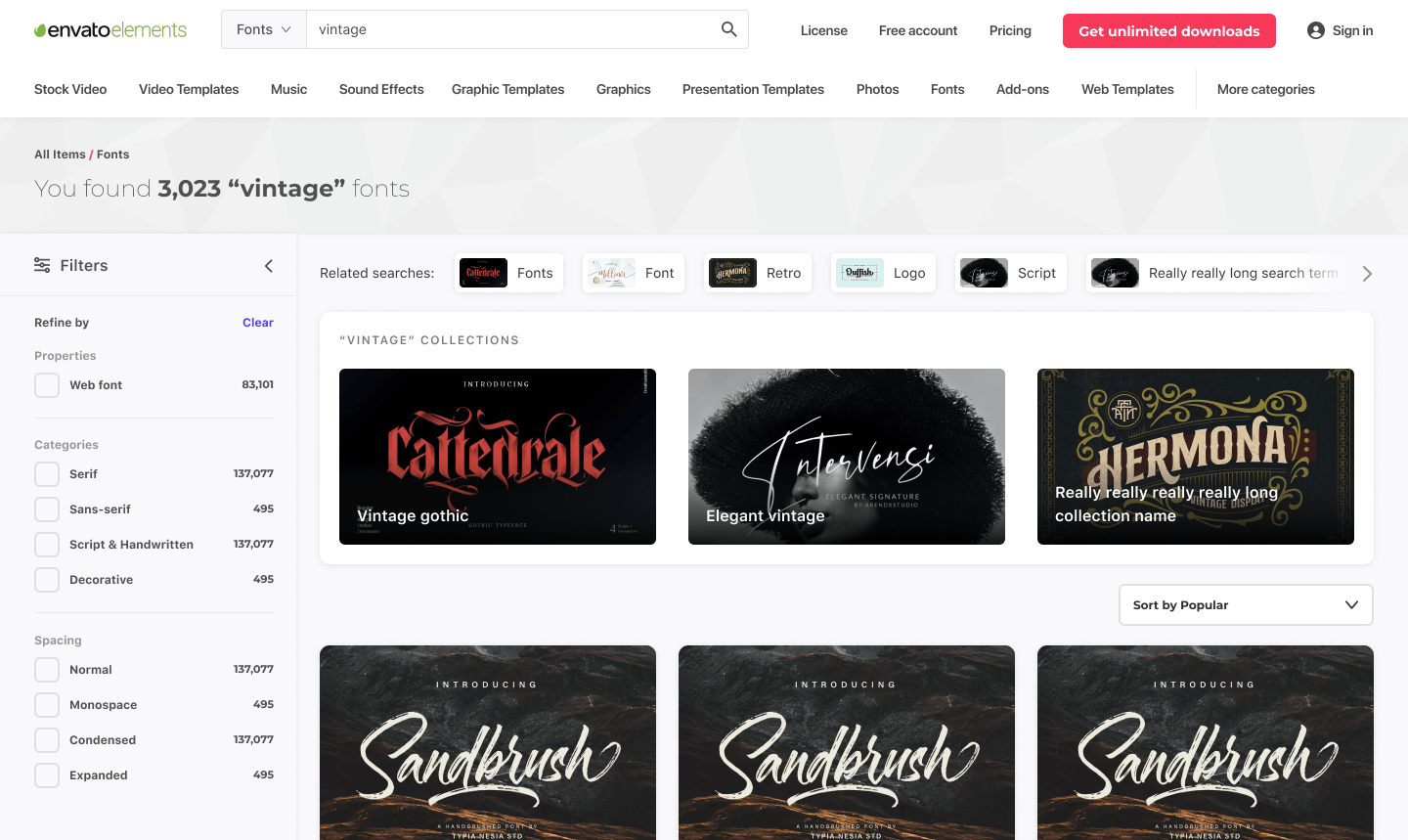 Fonts – Collections