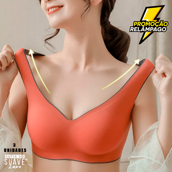 SUTIÃ 5D SUAVE LUXO™ - 3 UNIDADES - SÓ HOJE! - Vizzashop